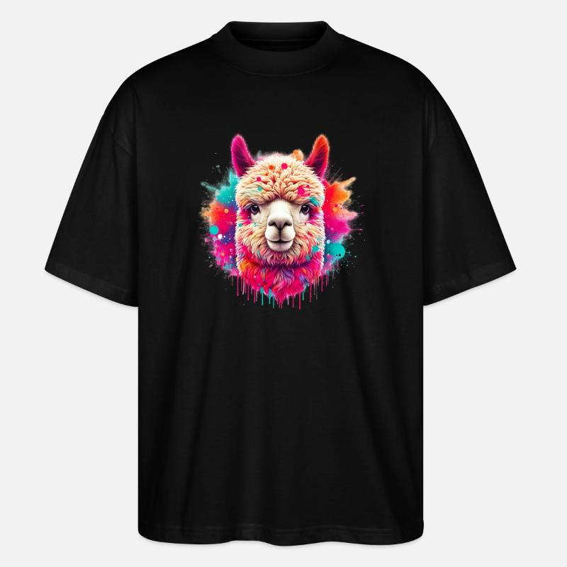 Alpaka - Stanley/Stella Oversized Unisex Bio T-Shirt Blaster 2.0 - Schwarz