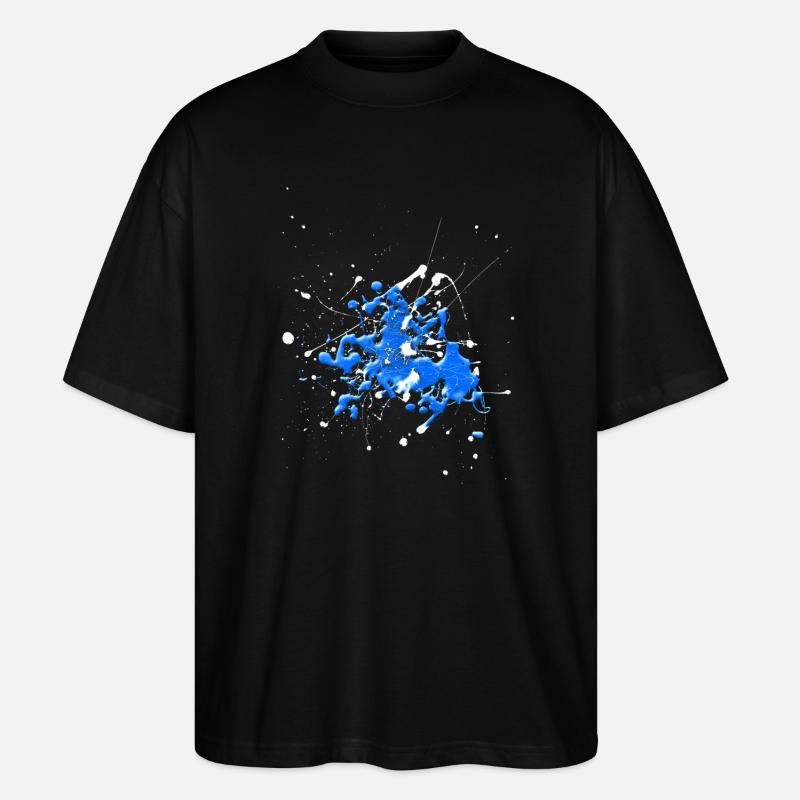 Whiteblue.Splash - Stanley/Stella Oversized Unisex Bio T-Shirt Blaster 2.0 - Schwarz