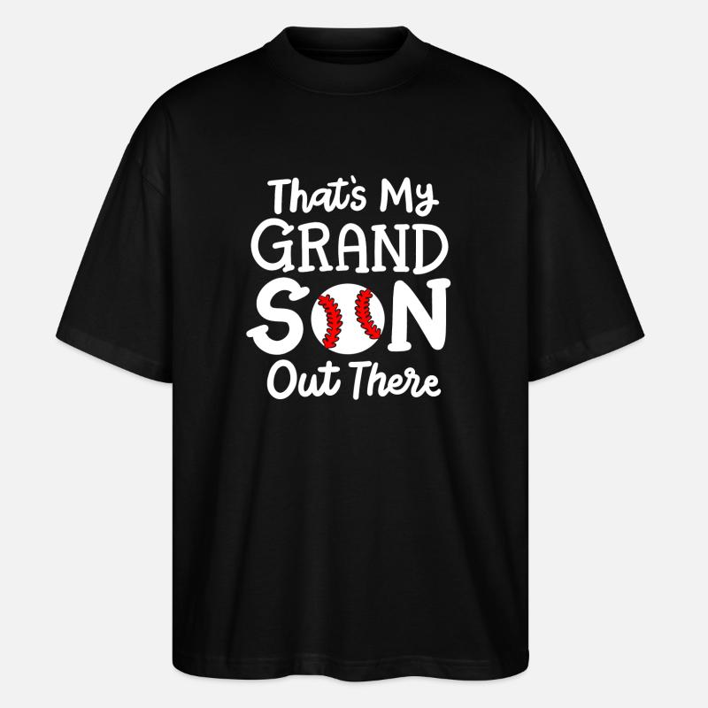 Baseball Baseballspieler - Stanley/Stella Oversized Unisex Bio T-Shirt Blaster 2.0 - Schwarz