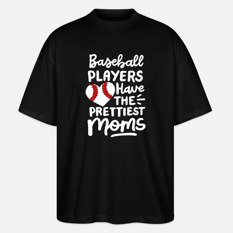 Baseball Baseball-Spieler - Stanley/Stella Oversized Unisex Bio T-Shirt Blaster 2.0 - Schwarz
