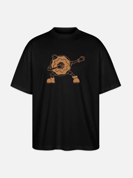 Dabbing Donut - Stanley/Stella Oversized Unisex Bio T-Shirt Blaster 2.0 - Schwarz