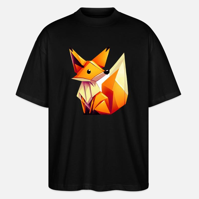 Fuchs - Stanley/Stella Oversized Unisex Bio T-Shirt Blaster 2.0 - Schwarz