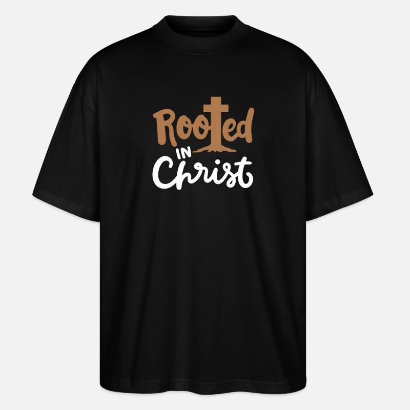 Christlich Glaube Religiös - Stanley/Stella Oversized Unisex Bio T-Shirt Blaster 2.0 - Schwarz