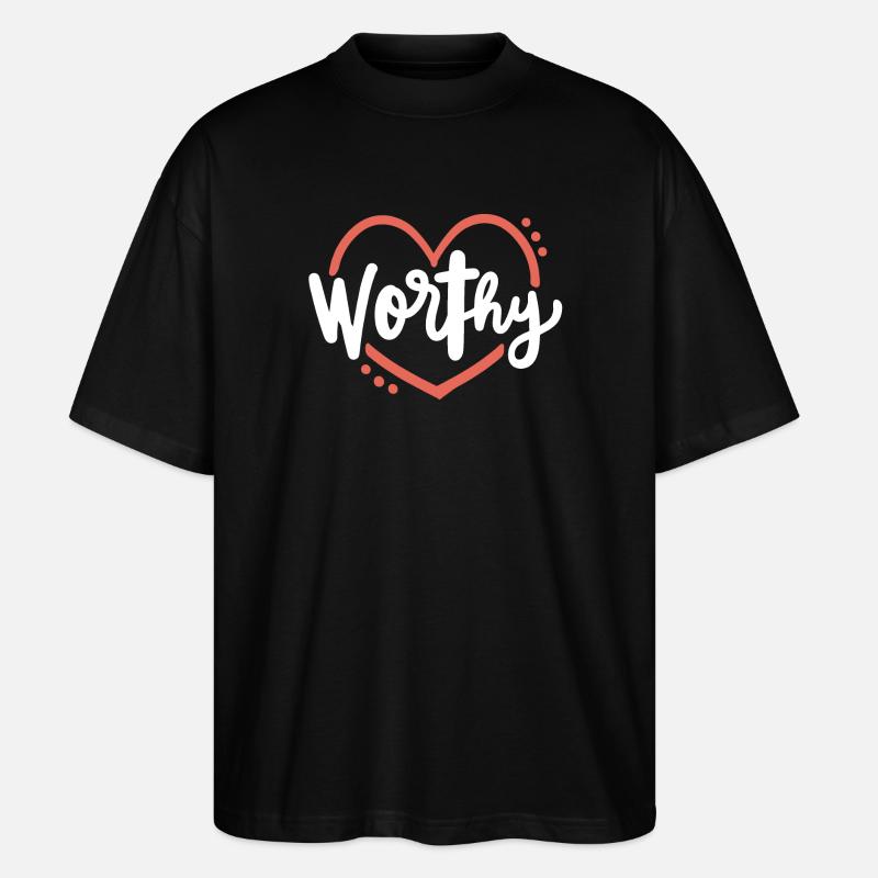 Christlich Glaube Religiös - Stanley/Stella Oversized Unisex Bio T-Shirt Blaster 2.0 - Schwarz