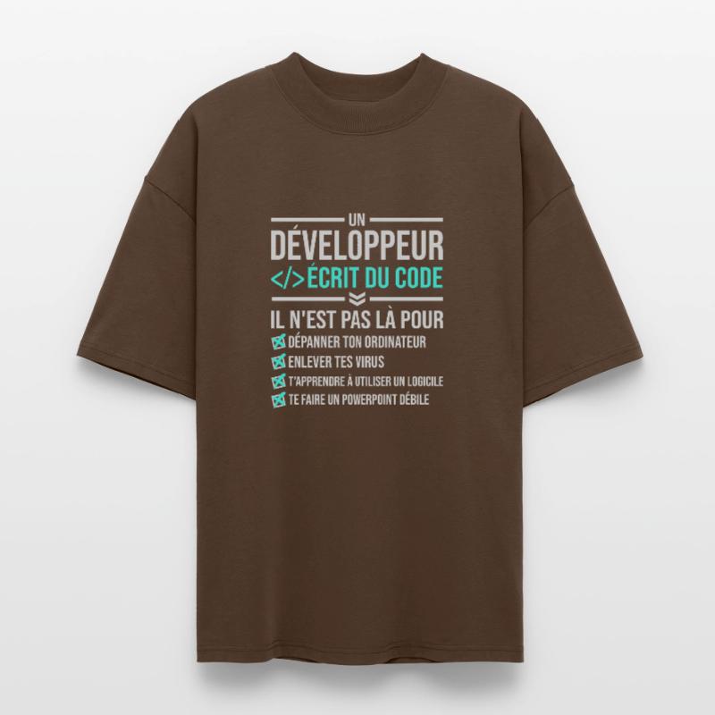 Developer Writing Code Stanley/Stella Oversized Unisex Organic T-shirt Blaster 2.0