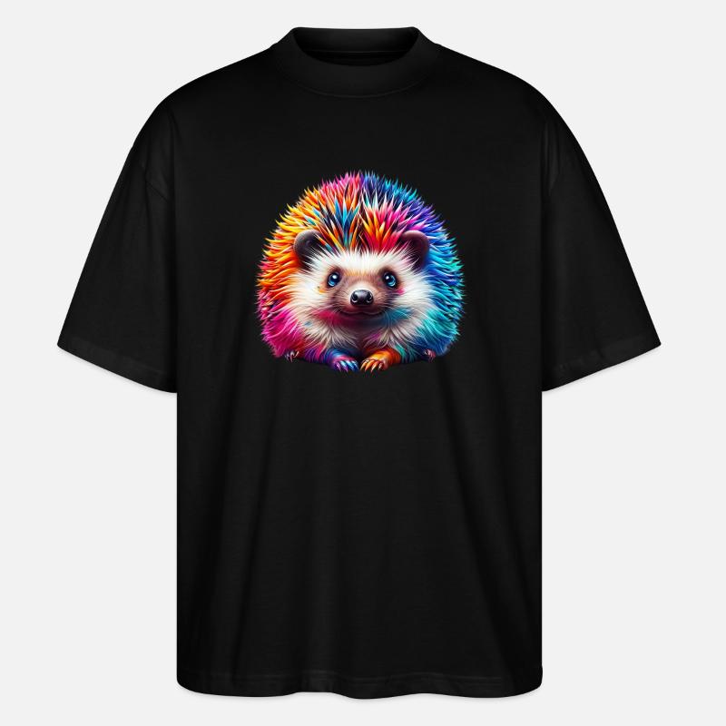 Igel - Stanley/Stella Oversized Unisex Bio T-Shirt Blaster 2.0 - Schwarz