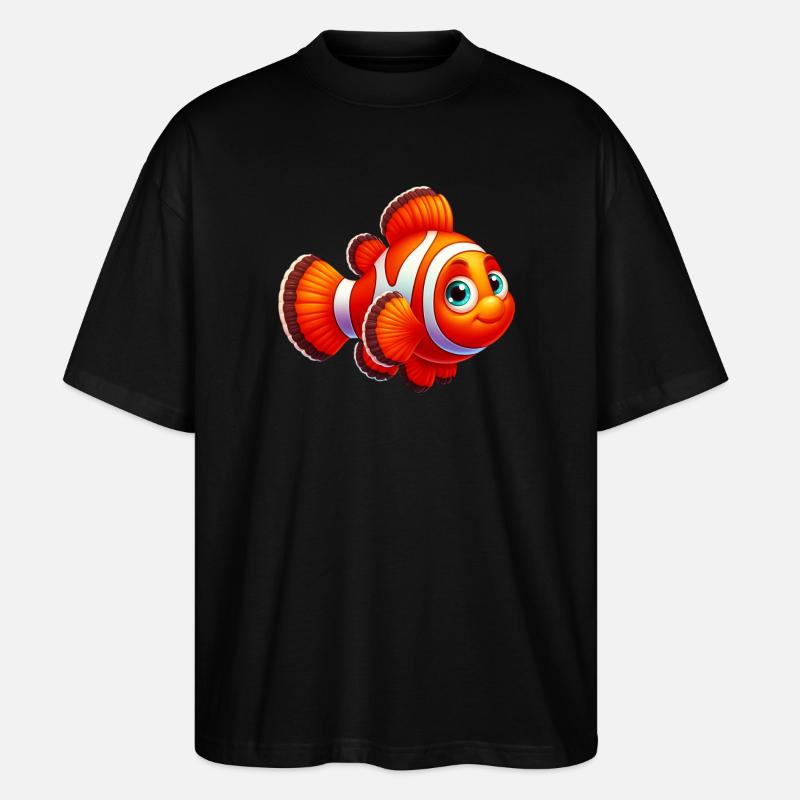 Clownfische - Stanley/Stella Oversized Unisex Bio T-Shirt Blaster 2.0 - Schwarz