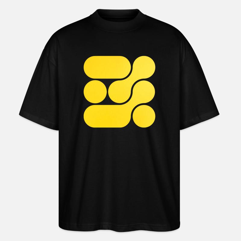 OCHOOO - Gelb - Stanley/Stella Oversized Unisex Bio T-Shirt Blaster 2.0 - Schwarz