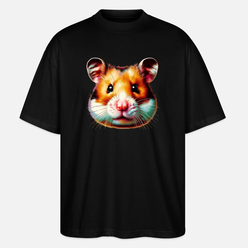 Hamster - Stanley/Stella Oversized Unisex Bio T-Shirt Blaster 2.0 - Schwarz