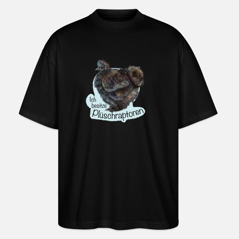 Die Plüschraptoren - Stanley/Stella Oversized Unisex Bio T-Shirt Blaster 2.0 - Schwarz