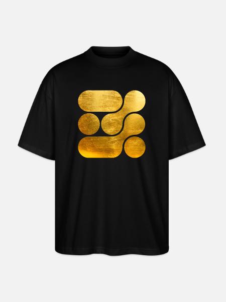 OCHOOO - GOLD - Stanley/Stella Oversized Unisex Organic T-shirt Blaster 2.0 - black