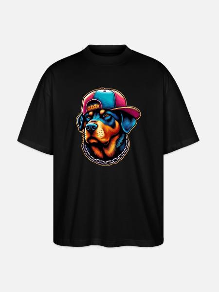 Dog - Stanley/Stella Oversized Unisex Organic T-shirt Blaster 2.0 - black