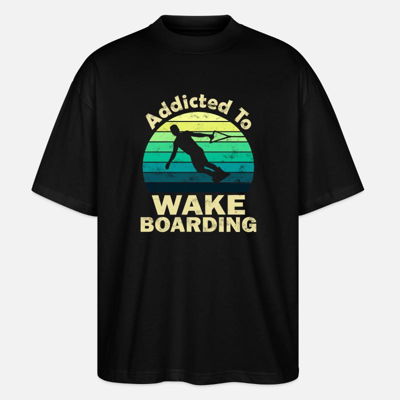 Wakeboard - Stanley/Stella Oversized Unisex Bio T-Shirt Blaster 2.0 - Schwarz