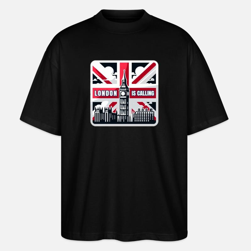 London is Calling - Stanley/Stella Oversized Unisex Organic T-shirt Blaster 2.0 - black