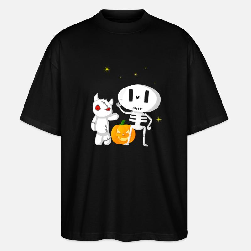 Halloweengesellschaft Gespenst und Monsterchen - Stanley/Stella Oversized Unisex Bio T-Shirt Blaster 2.0 - Schwarz