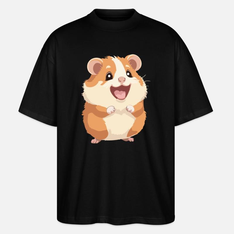 Hamster - T-shirt bio Blaster 2.0 coupe oversize Stanley/Stella Unisexe - noir