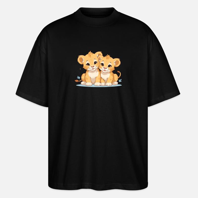 Lionceaux - T-shirt bio Blaster 2.0 coupe oversize Stanley/Stella Unisexe - noir