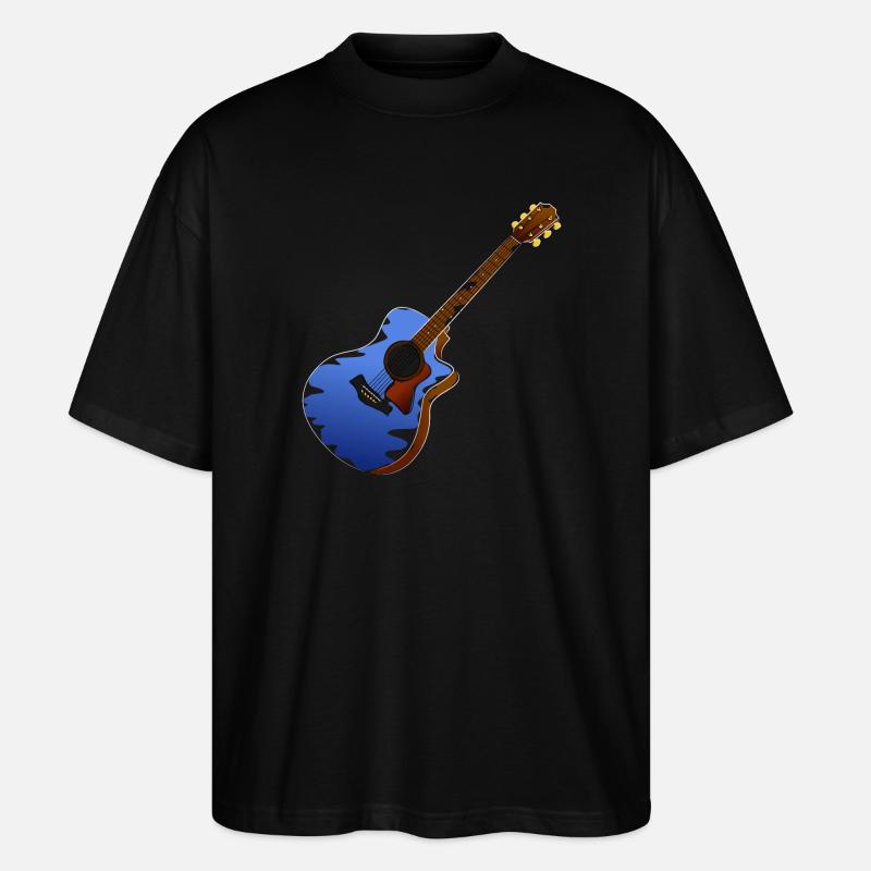 Gitarre musiker - Stanley/Stella Oversized Unisex Bio T-Shirt Blaster 2.0 - Schwarz