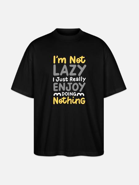 Sarkasmus Faul Humor - Stanley/Stella Oversized Unisex Bio T-Shirt Blaster 2.0 - Schwarz