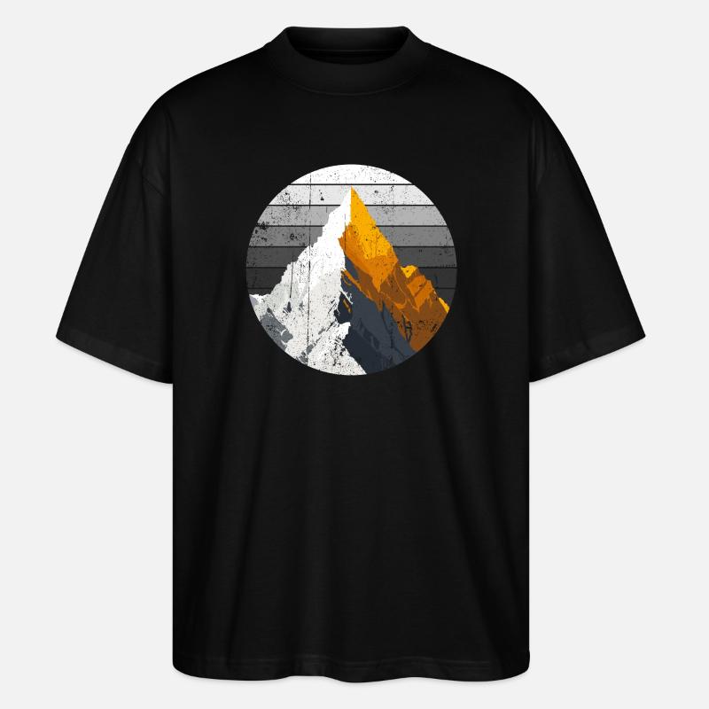 Gradient Peak Summit - Stanley/Stella Oversized Unisex Organic T-shirt Blaster 2.0 - black