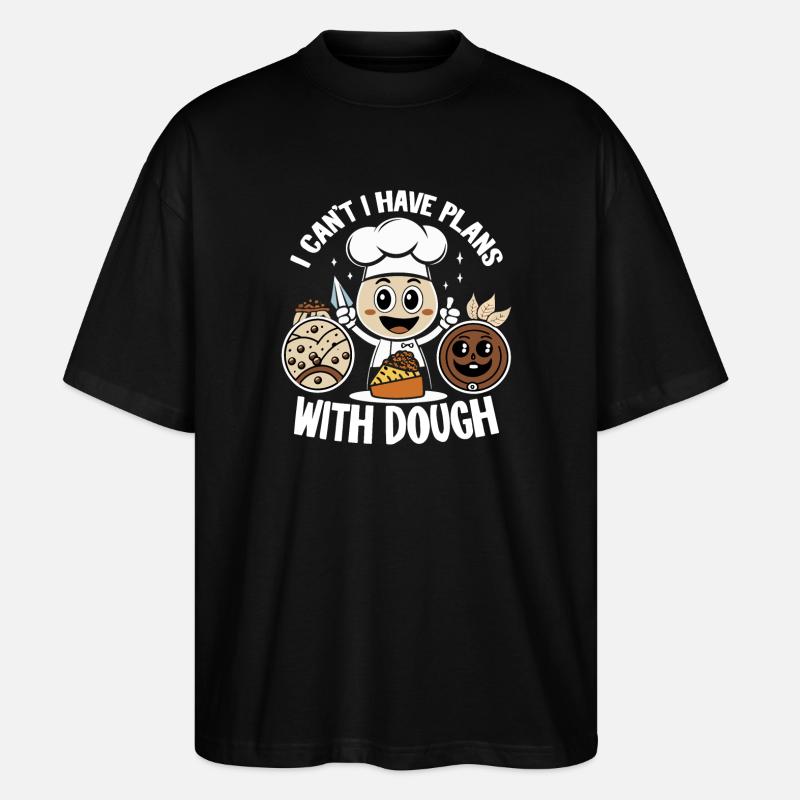 Kuchenchef Mit Teigfreude - Stanley/Stella Oversized Unisex Bio T-Shirt Blaster 2.0 - Schwarz