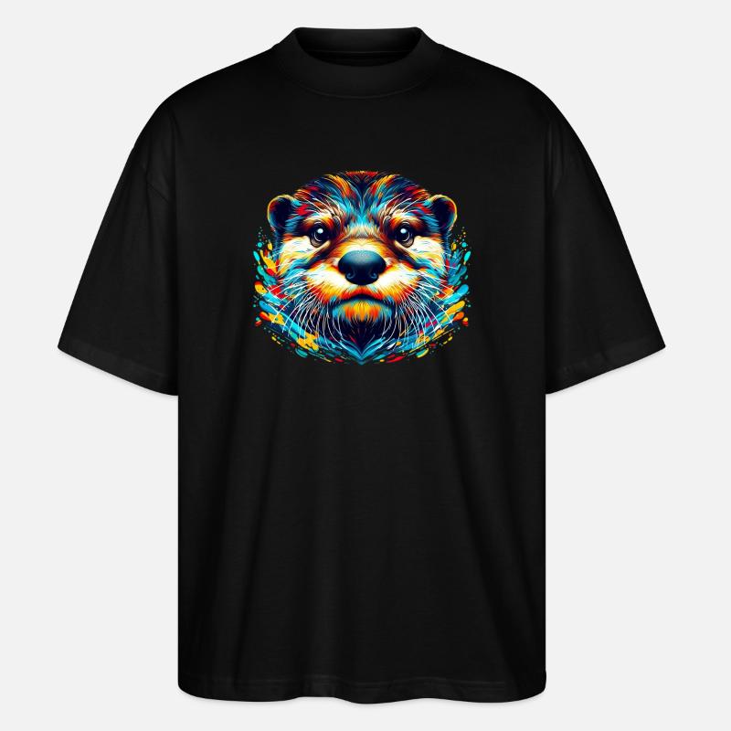 Otter - Stanley/Stella Oversized Unisex Bio T-Shirt Blaster 2.0 - Schwarz