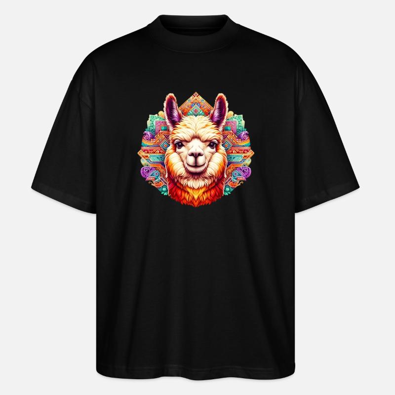 Alpaca - Stanley/Stella Oversized Unisex Organic T-shirt Blaster 2.0 - black