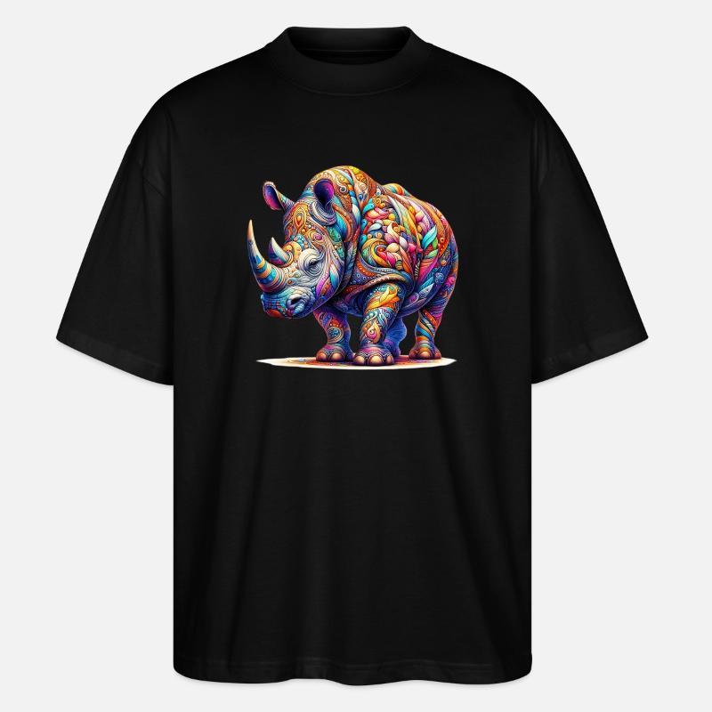 Nashorn - Stanley/Stella Oversized Unisex Bio T-Shirt Blaster 2.0 - Schwarz