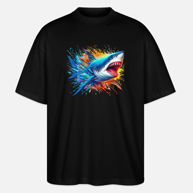 Hai - Stanley/Stella Oversized Unisex Bio T-Shirt Blaster 2.0 - Schwarz