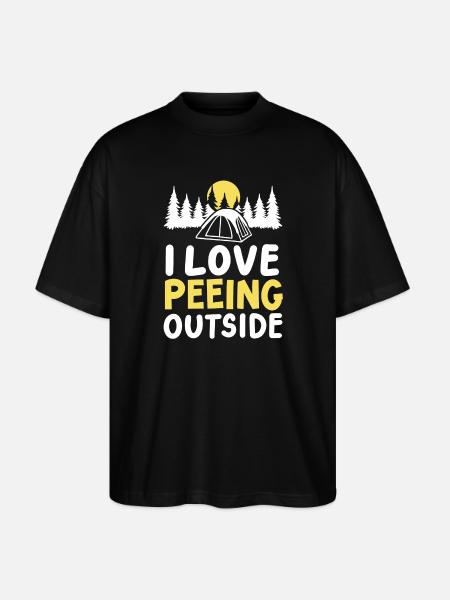 Camping Camper - Stanley/Stella Oversized Unisex Bio T-Shirt Blaster 2.0 - Schwarz