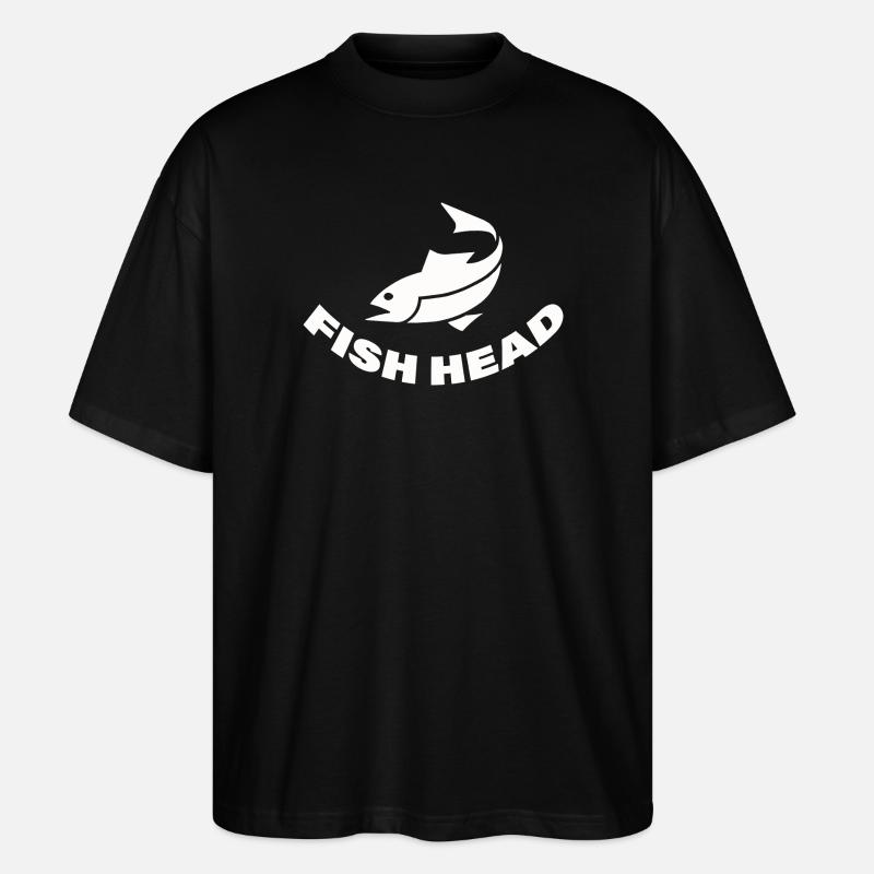 FISH HEAD - Stanley/Stella Oversized Unisex Bio T-Shirt Blaster 2.0 - Schwarz
