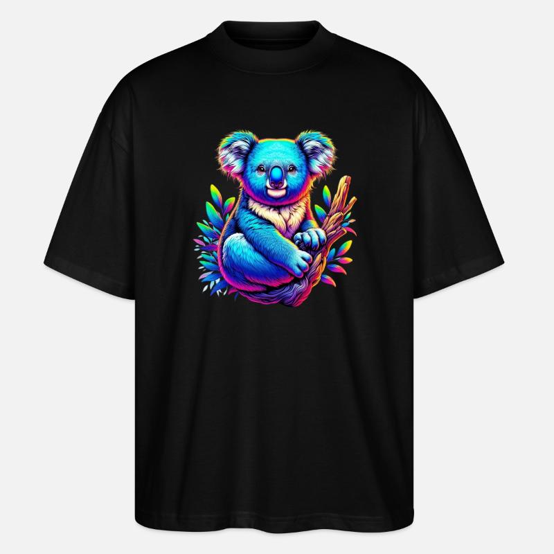 Koala - T-shirt bio Blaster 2.0 coupe oversize Stanley/Stella Unisexe - noir