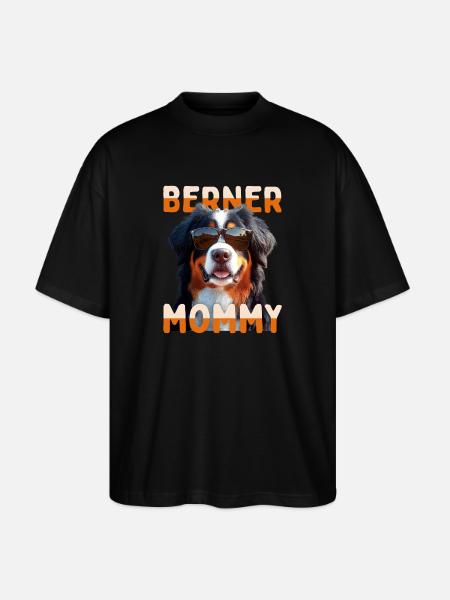Berner Sennen Hund Mamma Mamma Morsdag Berner Sennen Mamma - Stanley/Stella Blaster 2.0 Økologisk Oversized Unisex T-skjorte - svart