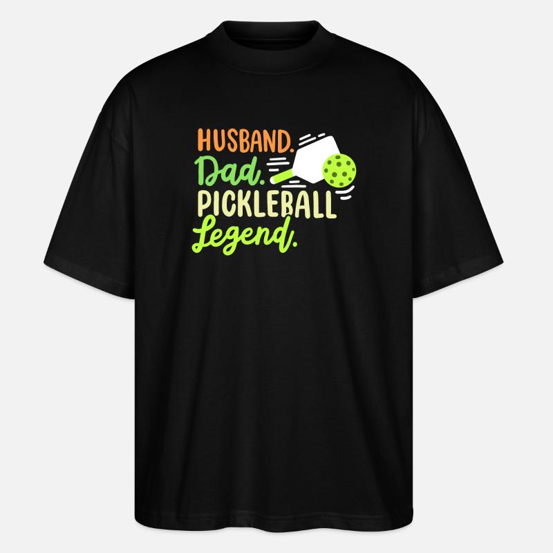 Pickleball-Spieler Vater und Ehemann - Stanley/Stella Oversized Unisex Bio T-Shirt Blaster 2.0 - Schwarz