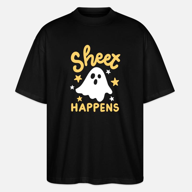 Geist Halloweenkostüm - Stanley/Stella Oversized Unisex Bio T-Shirt Blaster 2.0 - Schwarz