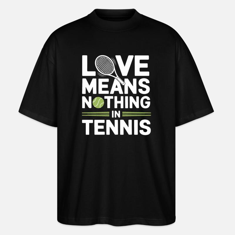 L’amour, c’est le tennis - T-shirt bio Blaster 2.0 coupe oversize Stanley/Stella Unisexe - noir