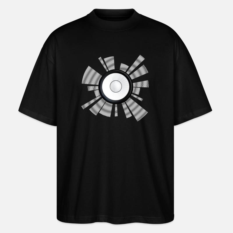 Klangstrahl Lautsprecherzentrum - Stanley/Stella Oversized Unisex Bio T-Shirt Blaster 2.0 - Schwarz