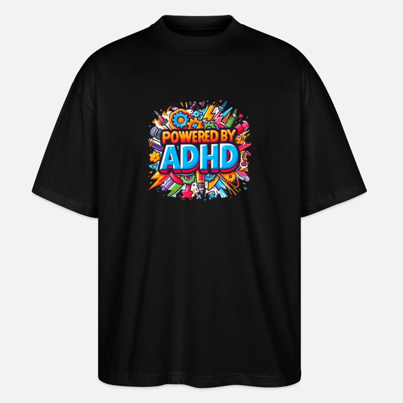 ADHS - Stanley/Stella Oversized Unisex Bio T-Shirt Blaster 2.0 - Schwarz