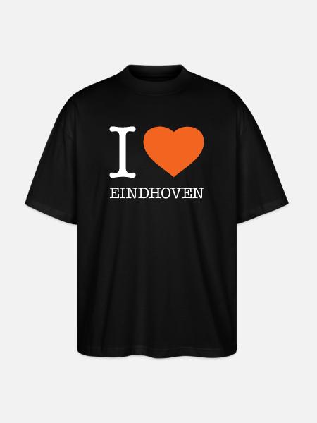 I LOVE EINDHOVEN - Stanley/Stella Oversized Unisex Organic T-shirt Blaster 2.0 - black