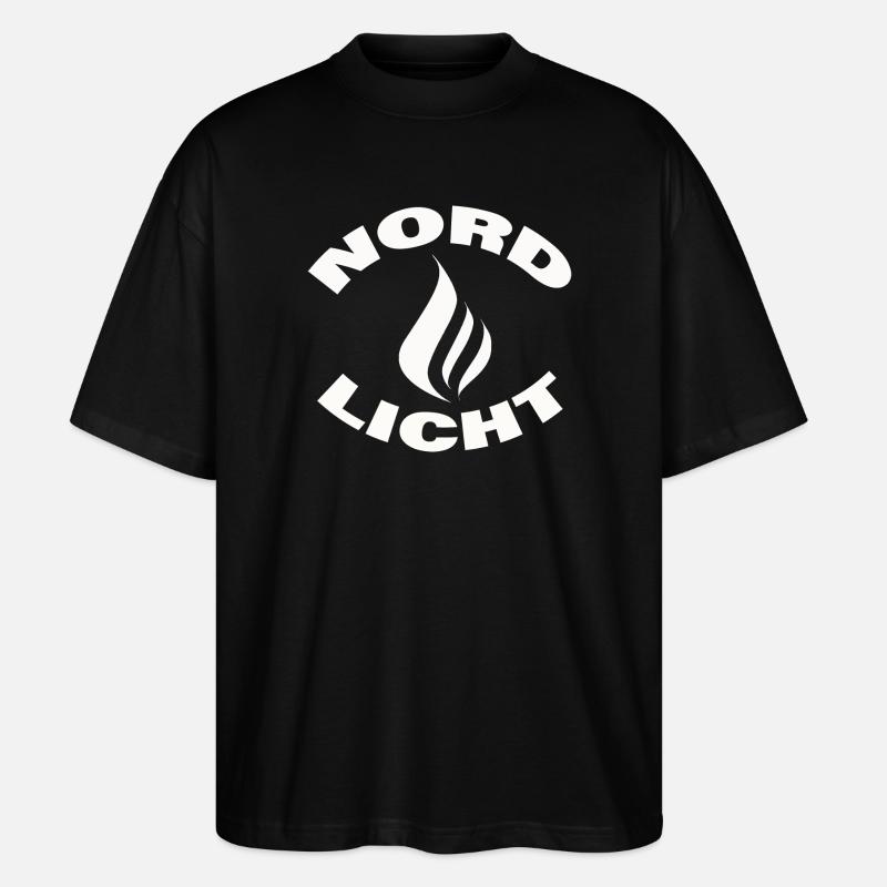 AURORA BOREALIS - Stanley/Stella Oversized Unisex Organic T-shirt Blaster 2.0 - black