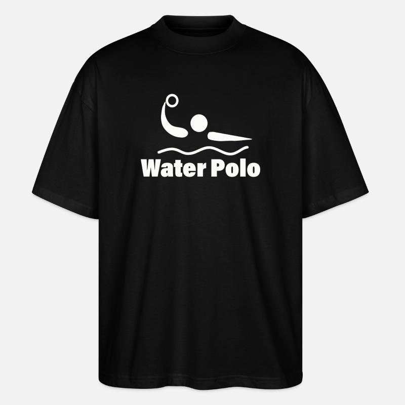 WATER POLO - Stanley/Stella Oversized Unisex Bio T-Shirt Blaster 2.0 - Schwarz