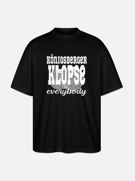Königberger Klopse essen - Stanley/Stella Oversized Unisex Bio T-Shirt Blaster 2.0 - Schwarz