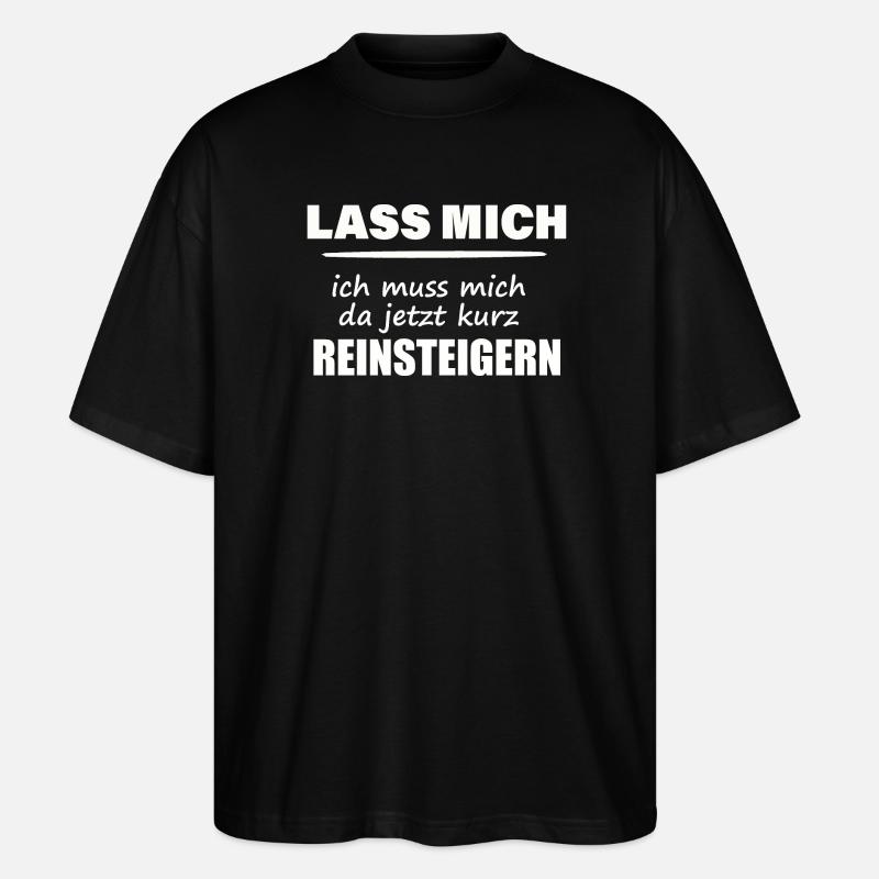 LASS MICH - Stanley/Stella Oversized Unisex Bio T-Shirt Blaster 2.0 - Schwarz