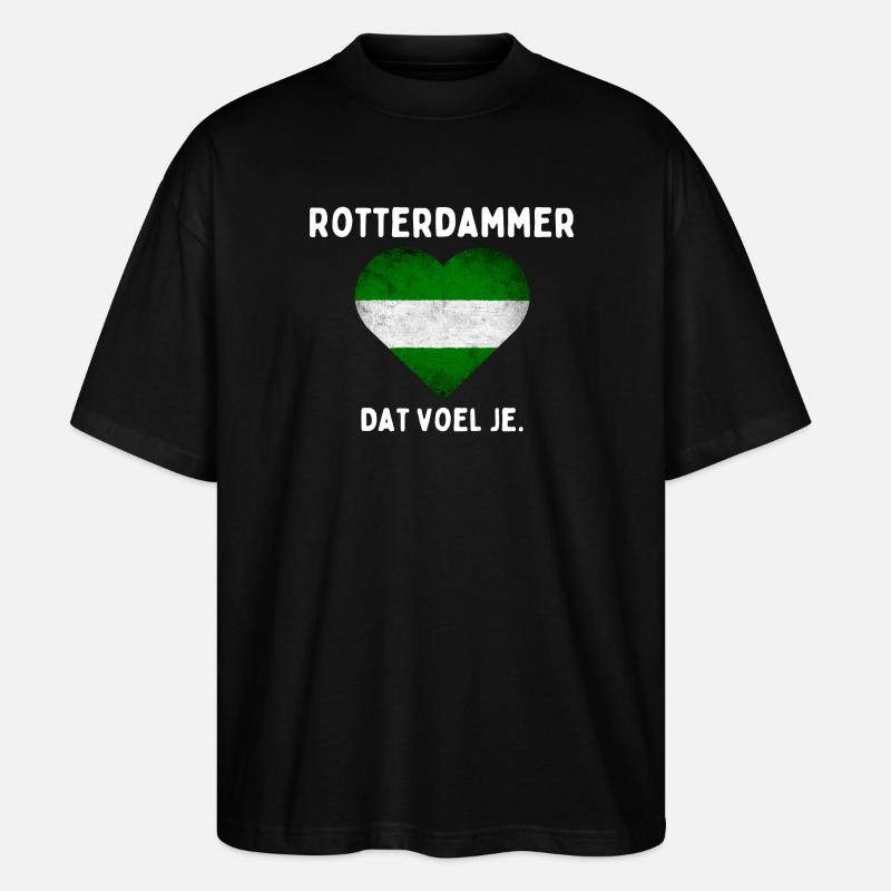 Rotterdammer - Stanley/Stella Oversized Unisex Bio T-Shirt Blaster 2.0 - Schwarz