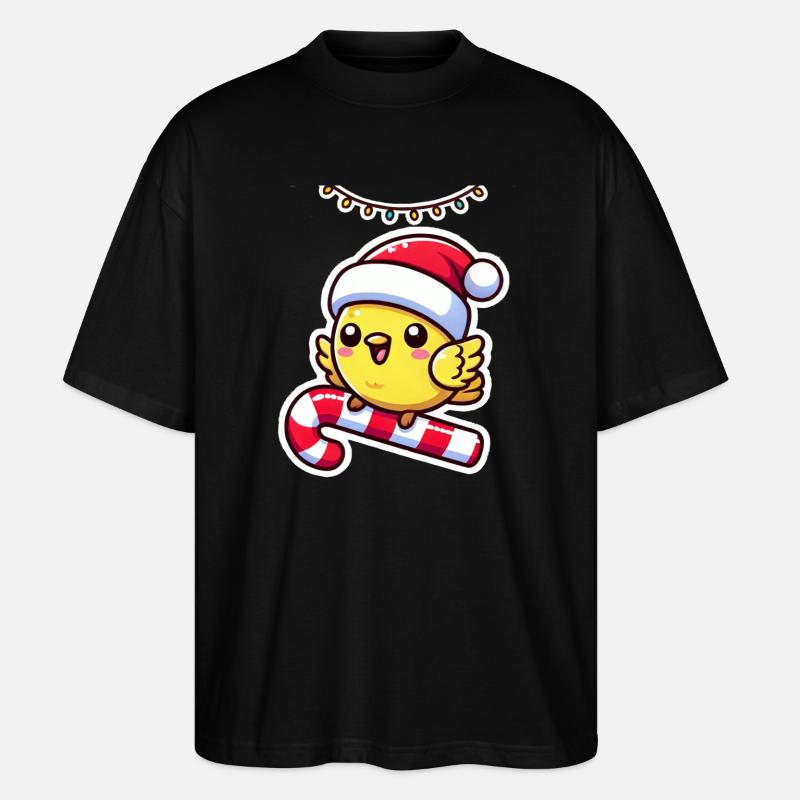 Christmas Canary Tunes - Stanley/Stella Oversized Unisex Bio T-Shirt Blaster 2.0 - Schwarz