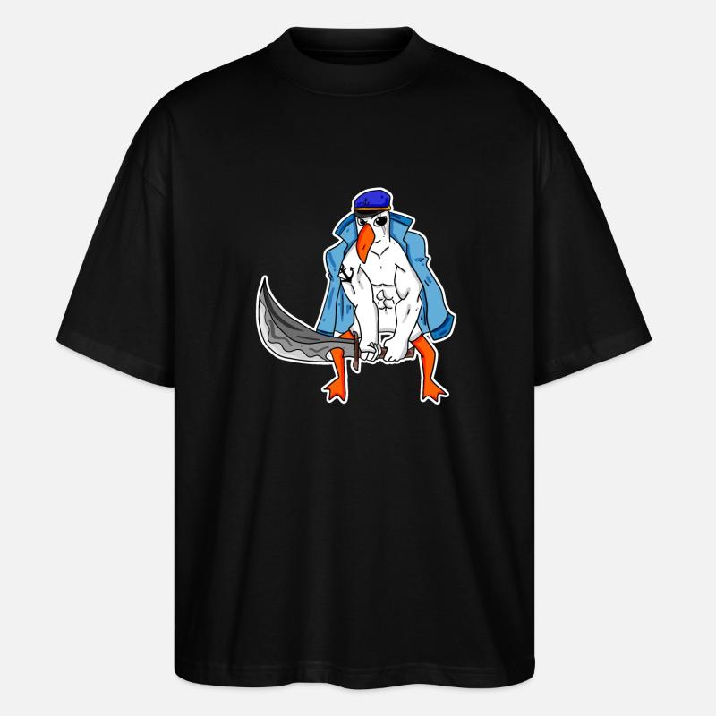 Muscles de la mouette - T-shirt bio Blaster 2.0 coupe oversize Stanley/Stella Unisexe - noir