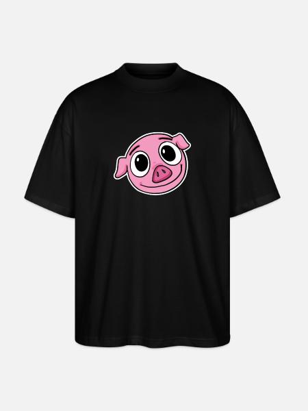 Tête de cochon - T-shirt bio Blaster 2.0 coupe oversize Stanley/Stella Unisexe - noir