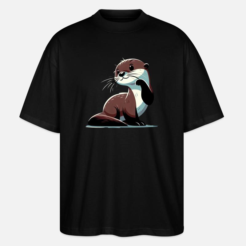Otter - Stanley/Stella Oversized Unisex Bio T-Shirt Blaster 2.0 - Schwarz
