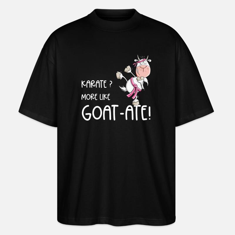 Karaté Goat Arts Martiaux Dicton - T-shirt bio Blaster 2.0 coupe oversize Stanley/Stella Unisexe - noir