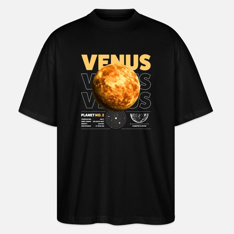 Venus details - Stanley/Stella Oversized Unisex Bio T-Shirt Blaster 2.0 - Schwarz